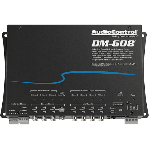 AudioControl DM-608 6x8 Channel Digital Signal Processor | TopVehicleTech.com