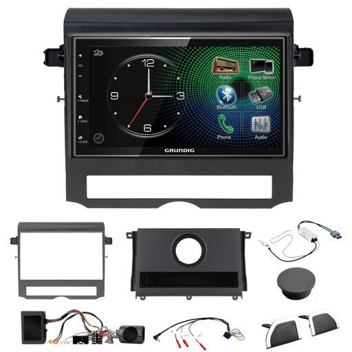 Grundig GX-3800 Double Din Car Stereo & Fitting Kit for Land Rover Discovery 4/L319 2009-2016 Apple Carplay Android Auto Dab | DAB Aerial Included