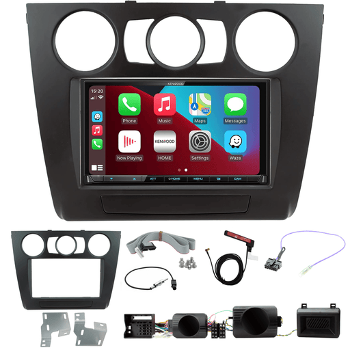 Kenwood DMX8020DABS Double Din Car Stereo & Fitting Kit for BMW 1 SERIES E81/E82/E87/E88 2007 to 2013 Manual A/C Apple Carplay Wireless Android Auto DAB/DAB+ FM/AM | DAB Aerial Included
