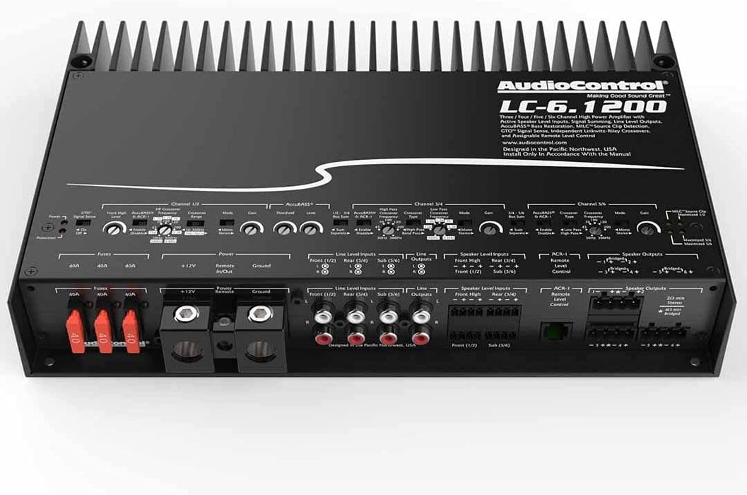 AudioControl LC-6.1200 6-Channel Car Amplifier with Accubass | TopVehicleTech.com