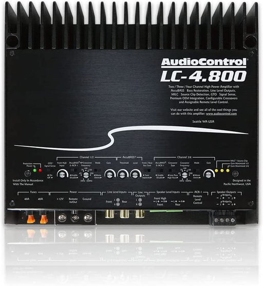 AudioControl LC-4.800 4-Channel Car Amplifier with AccuBass | TopVehicleTech.com