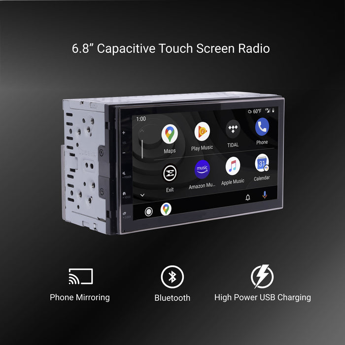 Grundig GX-3800 Car Stereo & Fitting Kit for Fiat Ducato 8 Series 2021+ | No Bluetooth Buttons | 6.8" Touchscreen | Apple CarPlay | Android Auto | DAB Aerial Included | TopVehicleTech.com