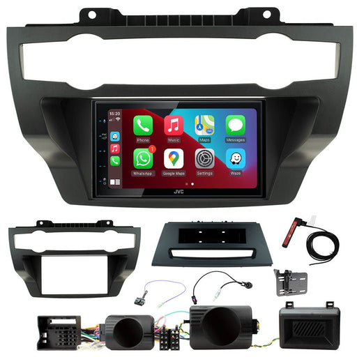 BMW X5 (E70) 2007 to 2013 and BMW X6 (E71) 2008 to 2014 (Non-Amplified NBT Systems)| Double DIN Stereo and Fitting Kit | JVC KW-M560BT | Wireless Apple Carplay & Android Auto | TopVehicleTech.com