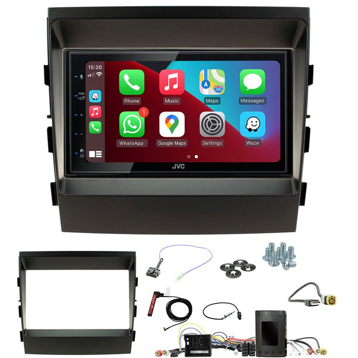 Porsche Panamera 2009 to 2016 (Amplified vehicles) | Double DIN Stereo and Fitting Kit | JVC KW-M560BT | Wireless Apple Carplay & Android Auto | TopVehicleTech.com