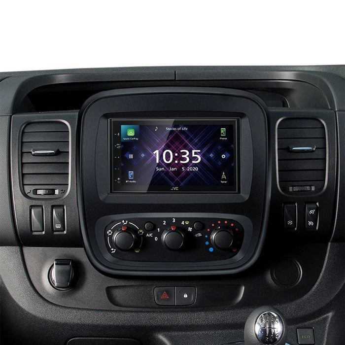 Renault Trafic 2014-2017 | Double DIN Stereo and Fitting Kit | JVC KW-M560BT | Wireless Apple Carplay & Android Auto | TopVehicleTech.com