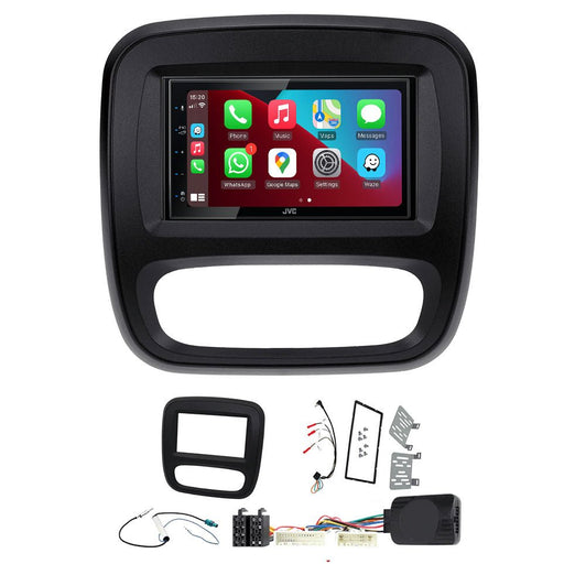Renault Trafic 2014-2017 | Double DIN Stereo and Fitting Kit | JVC KW-M560BT | Wireless Apple Carplay & Android Auto | TopVehicleTech.com
