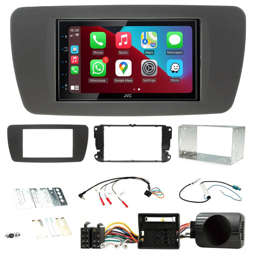 Seat Ibiza 2008 to 2014 | Double DIN Stereo and Fitting Kit | JVC KW-M560BT | Wireless Apple Carplay & Android Auto | TopVehicleTech.com