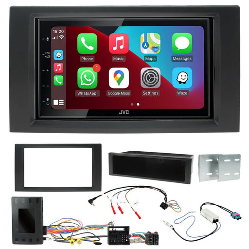 Seat Leon 5F 2012-2015 and Ibiza 6P 2015-2017 | Double DIN Stereo and Fitting Kit | JVC KW-M560BT | Wireless Apple Carplay & Android Auto | TopVehicleTech.com