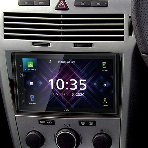 Vauxhall Astra, Antara, Corsa, Zafira 2004 to 2014 | Double DIN Stereo and Fitting Kit | JVC KW-M560BT | Wireless Apple Carplay & Android Auto | TopVehicleTech.com