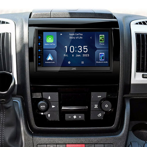 Copy of Fiat Ducato (X290) 2015-2021 | Double DIN Stereo and Fitting Kit | JVC KW-M560BT | Wireless Apple Carplay & Android Auto | TopVehicleTech.com