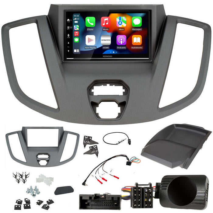 Ford Transit (V363) 2015-2021 | Double DIN Stereo and Fitting Kit | Kenwood DMX7722DABS | Wireless Apple Carplay & Android Auto | TopVehicleTech.com