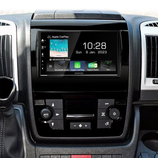 Fiat Ducato (X290) 2015-2021 | Double DIN Stereo and Fitting Kit | Kenwood DMX7722DABS | Wireless Apple Carplay & Android Auto | TopVehicleTech.com