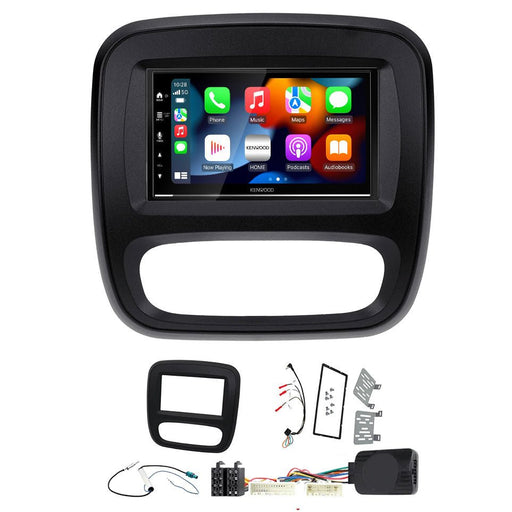 Renault Trafic 2014-2017 | Double DIN Stereo and Fitting Kit | Kenwood DMX7722DABS | Wireless Apple Carplay & Android Auto | TopVehicleTech.com