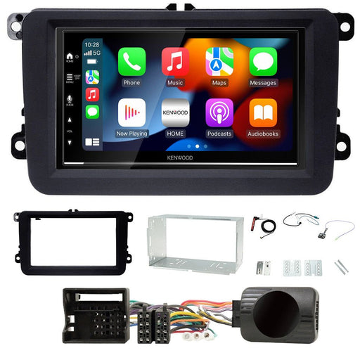 Various Volkswagen Models 2003 to 2016 | Double DIN Stereo and Fitting Kit | Kenwood DMX7722DABS | Wireless Apple Carplay & Android Auto | TopVehicleTech.com
