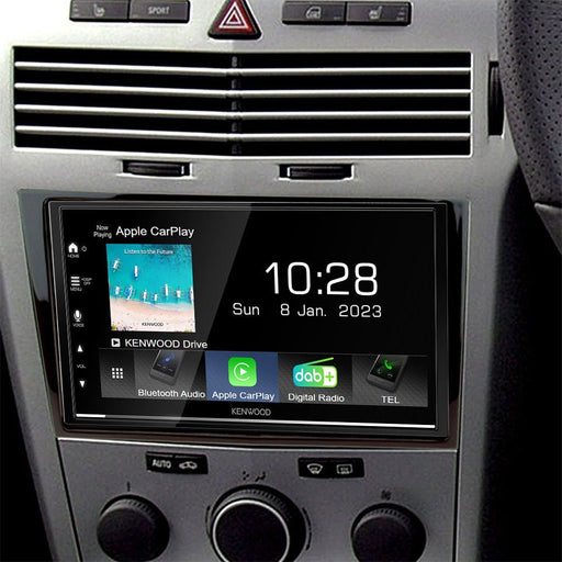 Vauxhall Astra, Antara, Corsa, Zafira 2004 to 2014 | Double DIN Stereo and Fitting Kit | Kenwood DMX7722DABS | Wireless Apple Carplay & Android Auto | TopVehicleTech.com
