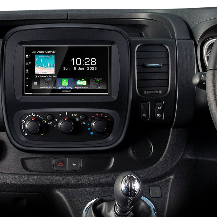 Vauxhall Vivaro B 2014 to 2018 | Double DIN Stereo and Fitting Kit | Kenwood DMX7722DABS | Wireless Apple Carplay & Android Auto | TopVehicleTech.com