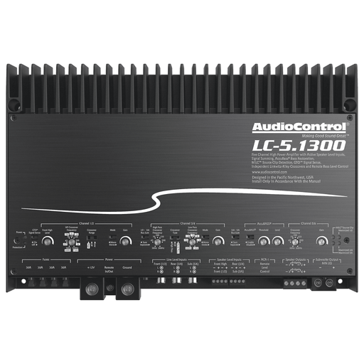 AudioControl LC-5.1300 5-Channel Car Amplifer with Accubass | TopVehicleTech.com