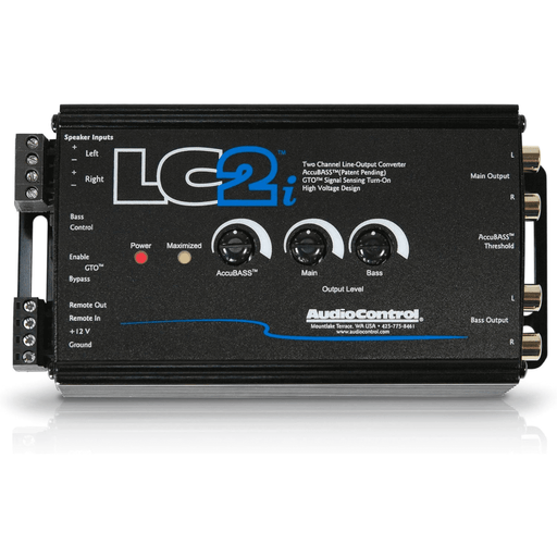 AudioControl LC2i 2-Channel Line Out Converter with AccuBASS and Subwoofer Control | TopVehicleTech.com