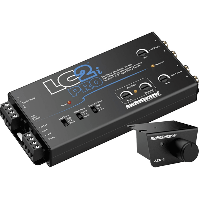 AudioControl LC2i PRO 2-Channel Line Output Converter with ACR-1 Dash Remote Subwoofer Control | TopVehicleTech.com