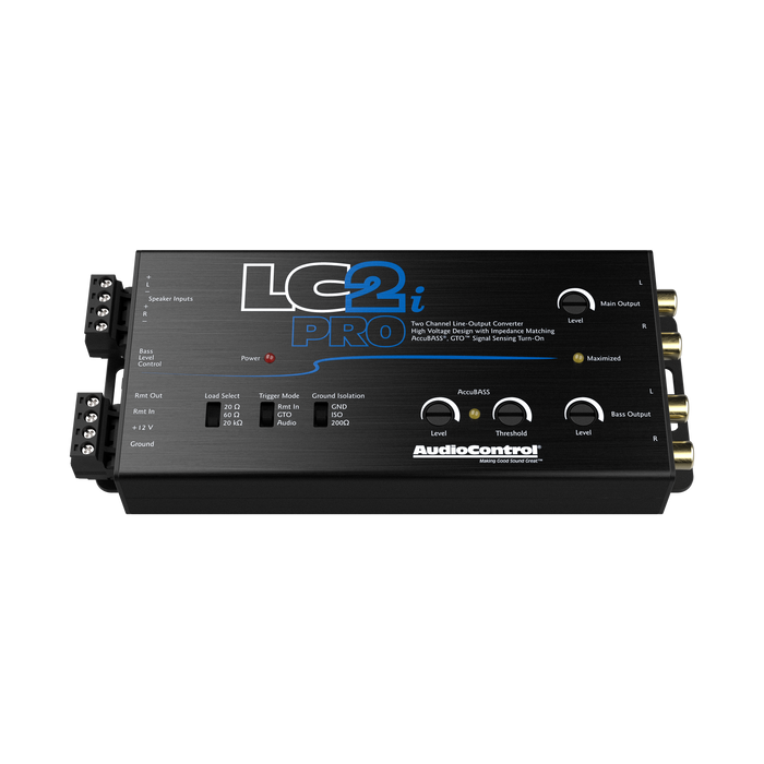 AudioControl LC2i PRO 2-Channel Line Output Converter with ACR-1 Dash Remote Subwoofer Control | TopVehicleTech.com
