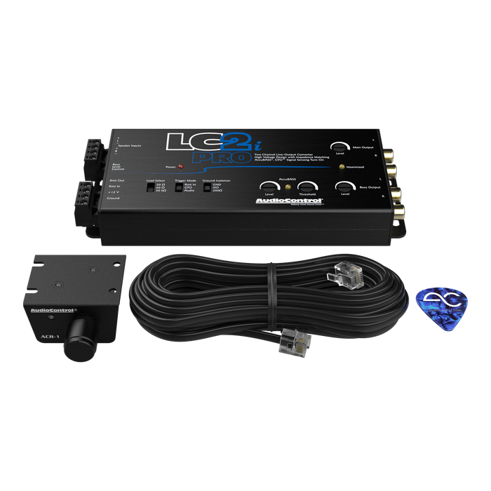 AudioControl LC2i PRO 2-Channel Line Output Converter with ACR-1 Dash Remote Subwoofer Control | TopVehicleTech.com