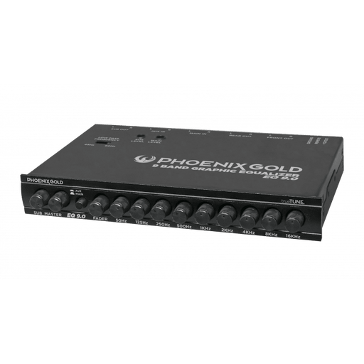 EQ9.0 Band Graphic Equaliser With TrueTune 9 Different Adjustable Frequencies 2 Aux Inputs | Selectable Low and high pass filters