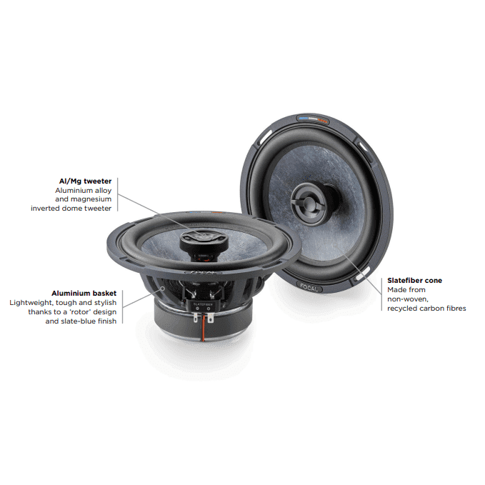 Focal PC165SF 2-Way Coaxial Car Speakers High Sensitivity & Performance | Easy Install