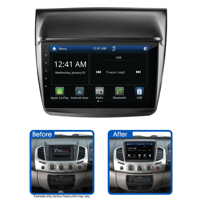 Copy of AMMB1 9’’ Screen Stereo Upgrade Kit for Mitsubishi Challenger PB (2009-2011) | Wireless Apple Car Play / Android Auto | TopVehicleTech.com