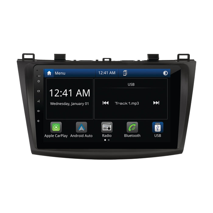 Aerpro 9’’ Screen Stereo Upgrade Kit for Mazda 3 2009-2013 factory Bose amplified | Wireless Apple Car Play / Android Auto | TopVehicleTech.com