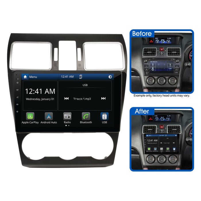 Aerpro 9’’ Screen Stereo Upgrade Kit for Subaru Forester 2015-2018 Models | Wireless Apple Car Play / Android Auto | TopVehicleTech.com