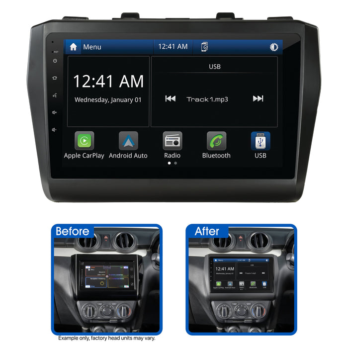 Aerpro 9’’ Screen Stereo Upgrade Kit for Suzuki Swift 2017-Onwards | Wireless Apple Car Play / Android Auto | TopVehicleTech.com