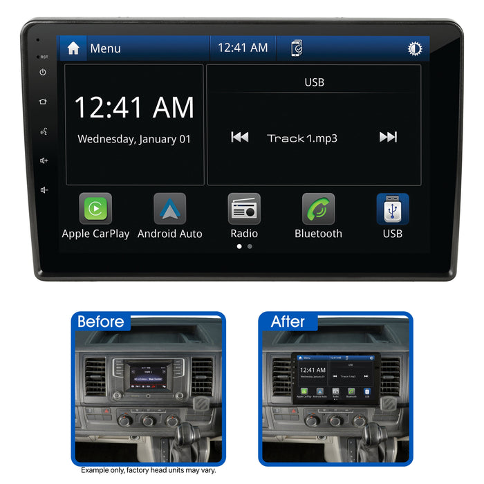 Aerpro AMVW2 10’’ Screen Stereo Upgrade Kit for VW SCIROCCO 2009 to 2014  | Wireless Apple Car Play and Android Auto | TopVehicleTech.com