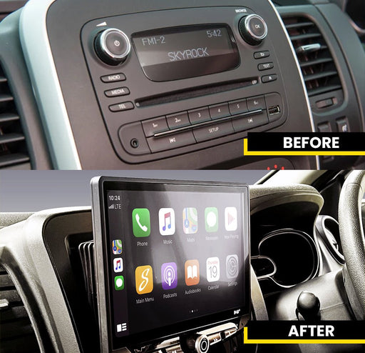 NISSAN NV300 2016 to 2018 | HEIGH10 10 Inch Touch Screen Stereo Upgrade with Fitting Kit  |  Apple CarPlay & Android Auto | TopVehicleTech.com