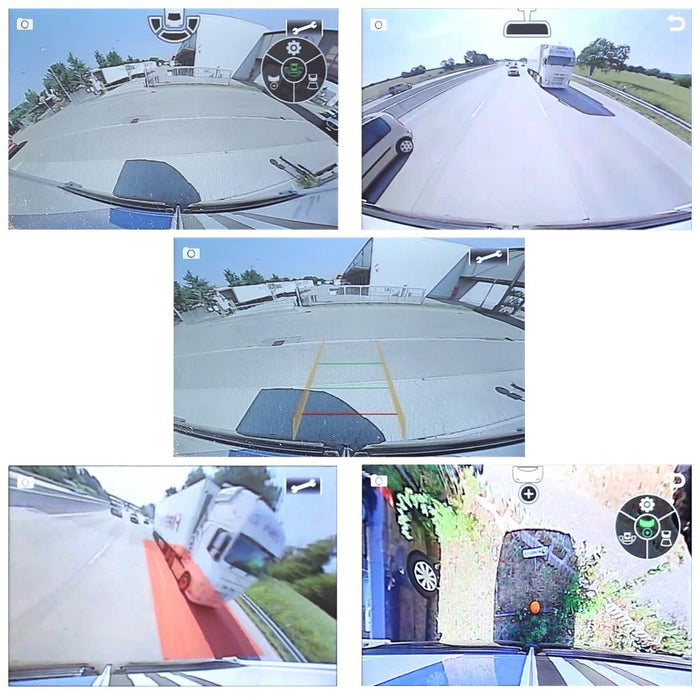 Universal Flush Mount Wide-Angle Car Camera With A Wireless Controller 720 x 480pix | Removable Dynamic Parking Lines