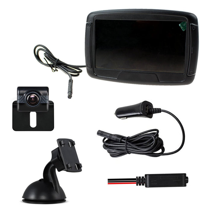 Full Universal Reversing Camera & Colour Monitor Kit Night-Vision Technology IP68 | Wirelessly Transmit An Image Up To 100 Metres