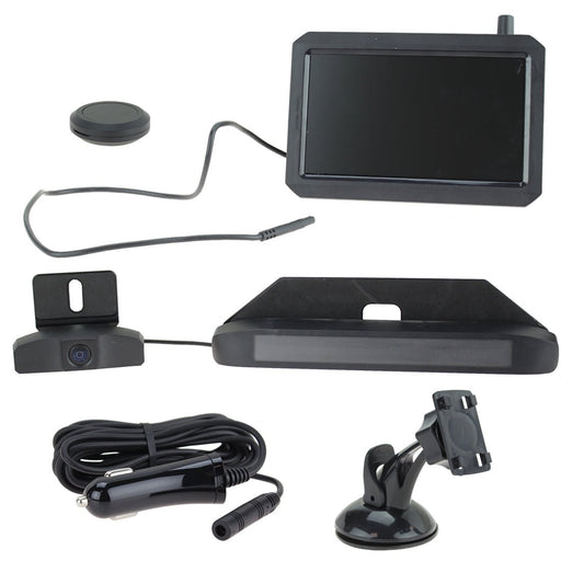 Full Universal Kit & Solar Powered Wireless Camera 5” Colour Monitor IP68 | Image Displayed Up To 70m