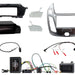 Ford Transit-Connect 2013-2021 Full Car Stereo Installation Kit SILVER Double DIN Fascia, an antenna adapter and universal patchlead | TopVehicleTech.com