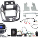 Ford Transit-Connect 2013-2021 Full Car Stereo Installation Kit PEGASUS BLUE GREY Double DIN Fascia, For vehicles WITH an upper display | TopVehicleTech.com