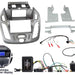 Ford Transit-Connect 2013-2021 Full Car Stereo Installation Kit PHOENIX MATTE SILVER Double DIN Fascia, For vehicles WITHOUT an upper display | TopVehicleTech.com