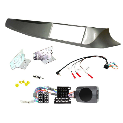 Alfa Romeo Giulietta 2010 - 2014 Full Car Stereo Install Kit | SILVER Double DIN Fascia, for vehicles without the Uconnect system