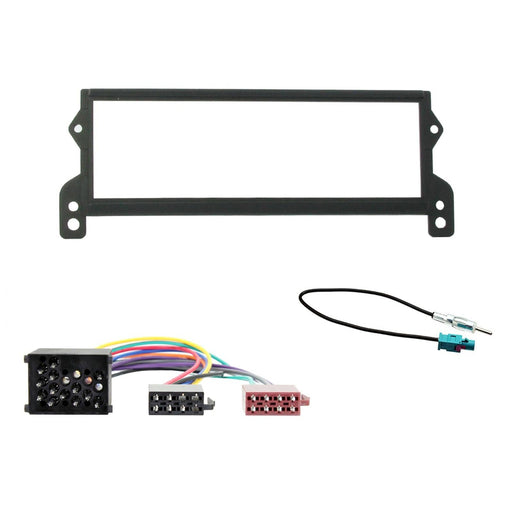 BMW Mini R50/52/53 2001-2008 Full Car Stereo Installation Kit | Single DIN Fascia, ISO Harness and Antenna Adapter