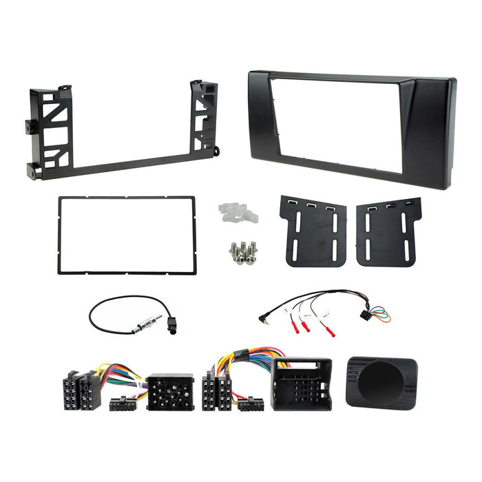 BMW 5-Series E39 1996 - 2004 Full Car Stereo Installation Kit | Double DIN Fascia, I-Bus Steering Wheel Control Interface