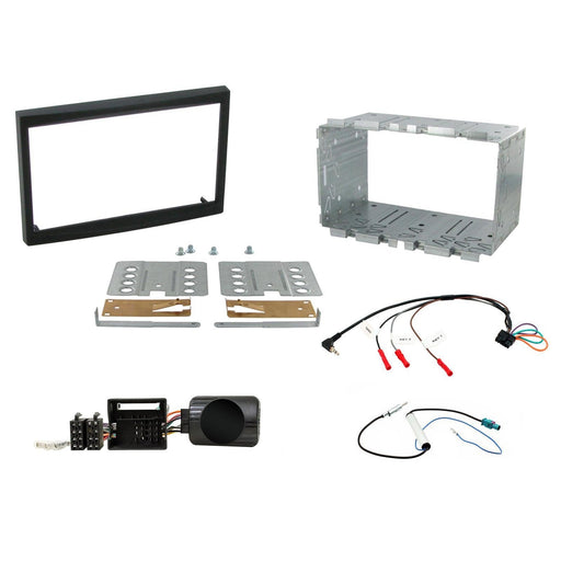 Citroen C2 2005-2009 Full Car Double Din Stereo Installation Kit, Steering Wheel interface, antenna adapter and patch lead
