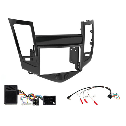 Chevrolet Cruze 2009 - 2012 Full Car Stereo Installation Kit, Double DIN Fascia, Steering Wheel interface, antenna adapter and patch lead
