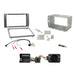 Ford Focus 2004-2007 Full Car Stereo Installation Kit SILVER Double DIN Fascia, steering wheel control interface, an antenna adapter and universal patchlead