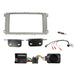 Ford Mondeo 2007-2014 Full Car Stereo Installation Kit SILVER Double DIN Fascia, Bracket fitment, steering wheel control interface, an antenna adapter and universal patchlead