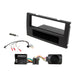 Ford Focus 2004-2007 Full Car Stereo Installation Kit BLACK Single DIN Fascia, steering wheel control interface, an antenna adapter and universal patchlead