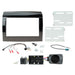Fiat Ducato 2014-2021 Full Car Stereo Installation Kit, BLACK Double DIN fascia panel, steering wheel control interface, an antenna adapter and universal patchlead