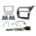 Honda Civic Hatchback 2006-2011 Full Car Stereo Kit For RHD | BLACK Double Din Fascia, Steering Wheel interface, antenna adapter and patch lead