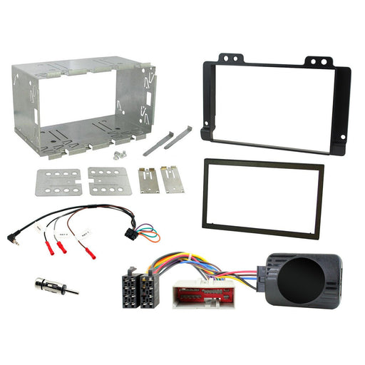 Full Car Stereo Anthracite Installation Kit For Land Rover Freelander 2004 - 2007 ANTHRACITE Double Din Fascia, Steering Wheel interface